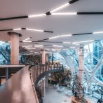 Натяжные потолки с текстурой шлифованного бетона в Новосибирске